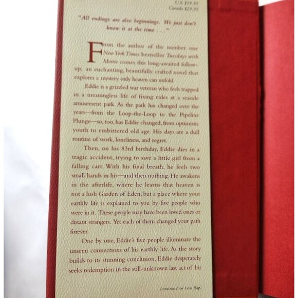 The Five People You Meet In Heaven Hardcover Book Mitch Albom - Picture 3 of 5